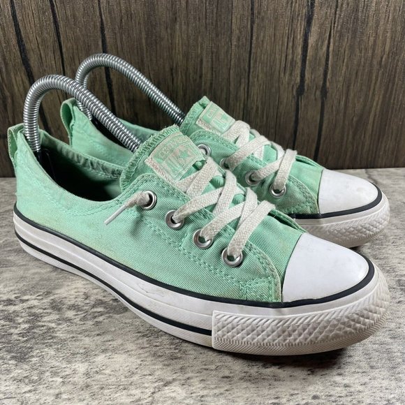 Converse Shoes - Converse Chuck Taylor All Star Shoreline Mint Green Slip On Shoes Women’s 7.5
